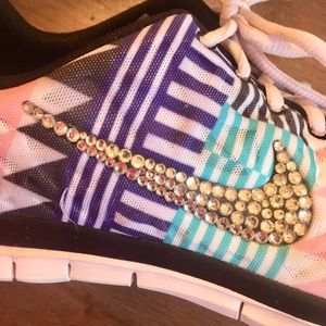 Nike Free Run TR Fit 3 Blinged running shoes (8.5)
